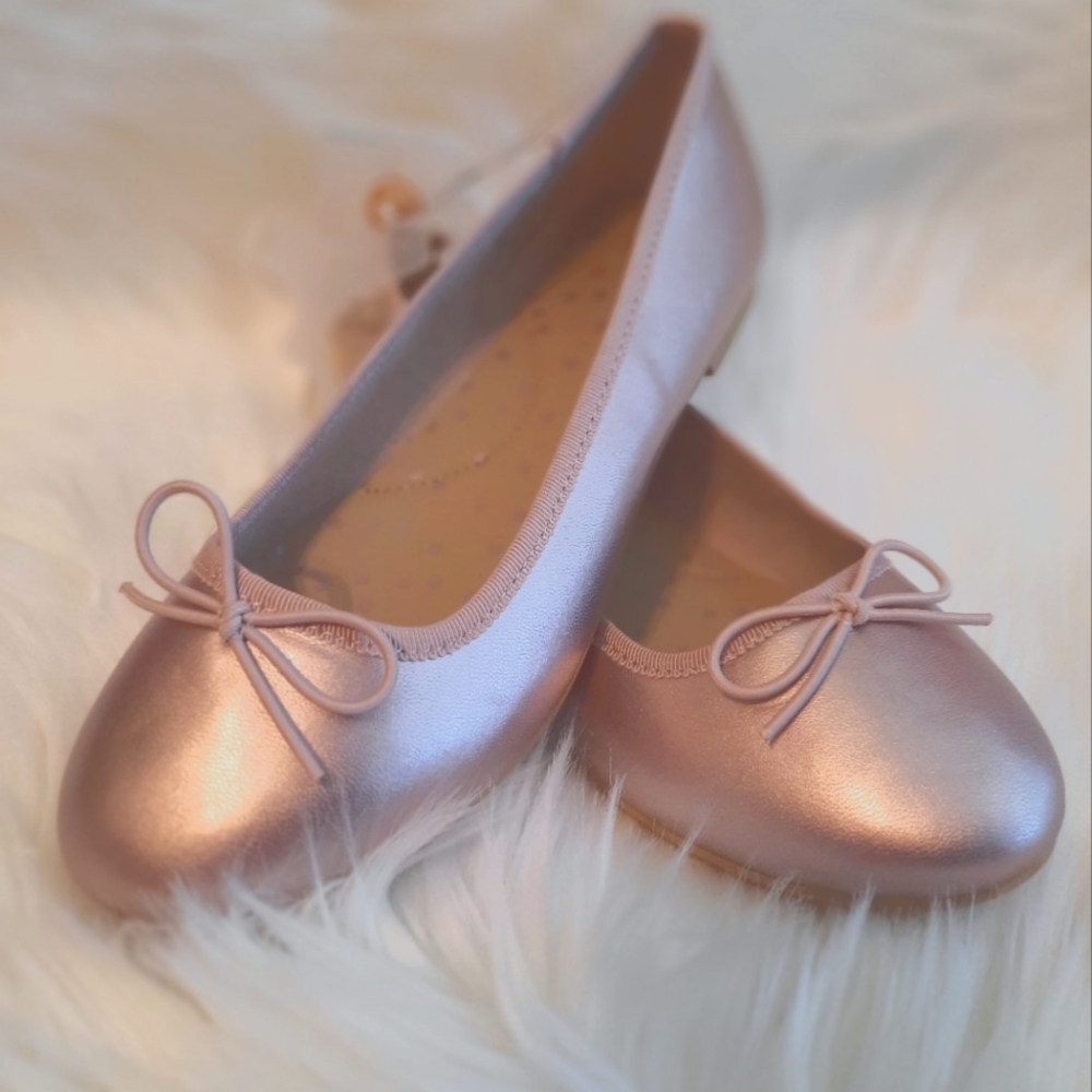 Blush Ballet Flat Shoe Slipper Girls Size 3